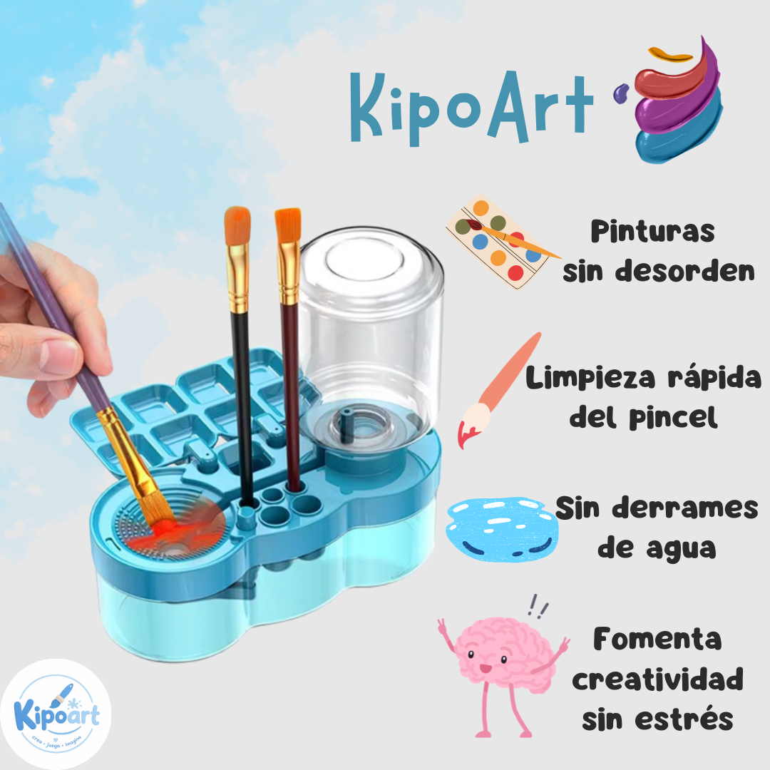 Estación Creativa Limpia Pinceles